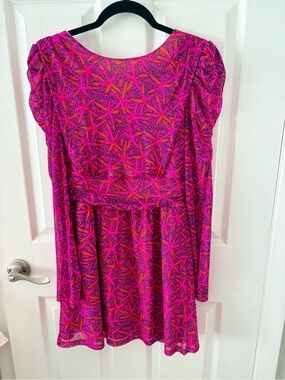 Lilly Pulitzer Passion Fruit Pink & Purple Patterned Dress/Romper. NWT